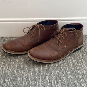 Steve Madden Brown Leather Chukka Boots